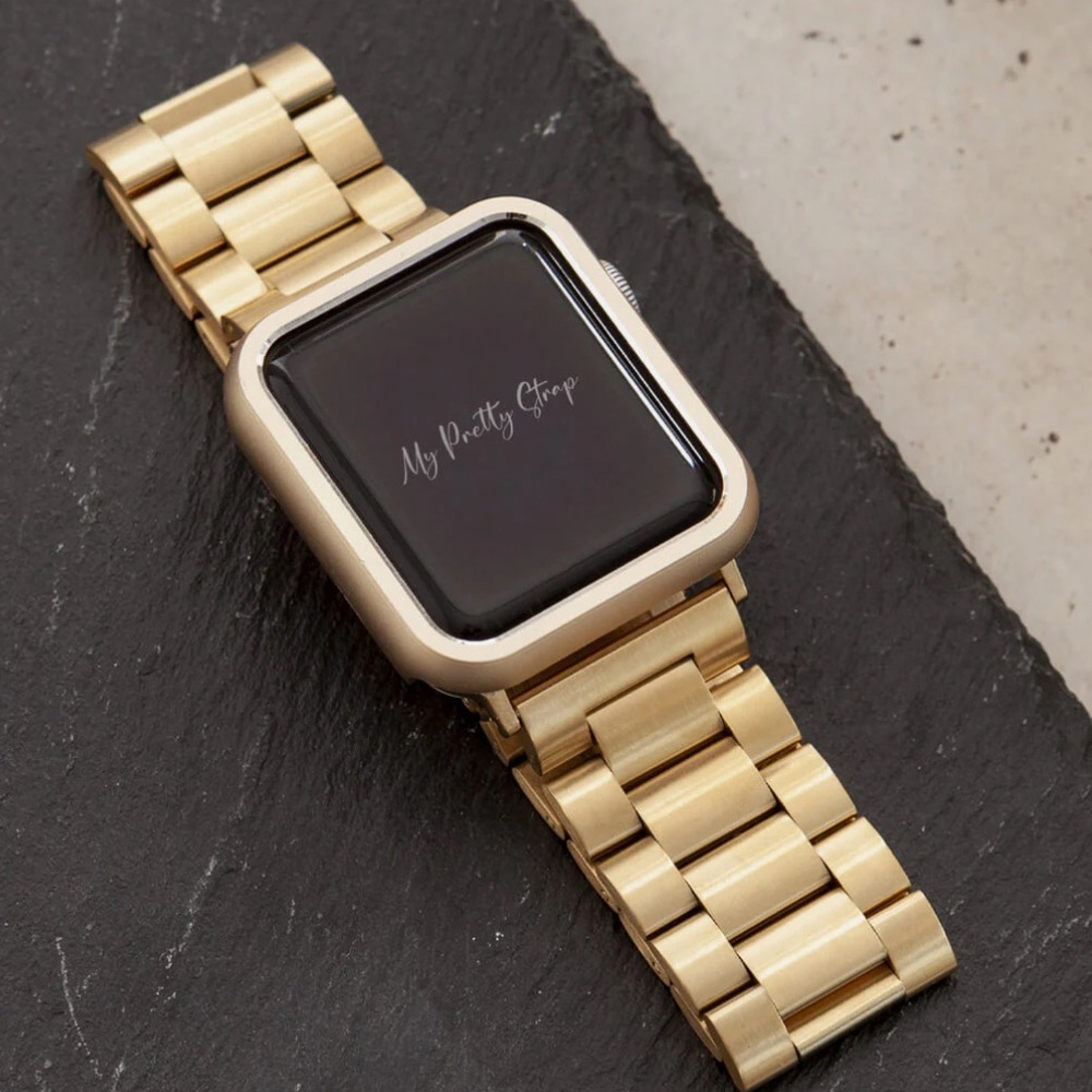Brand New Classic Apple Watch Strap in gold, 38 MM, 40 MM, 41 MM( Series 10 -42)